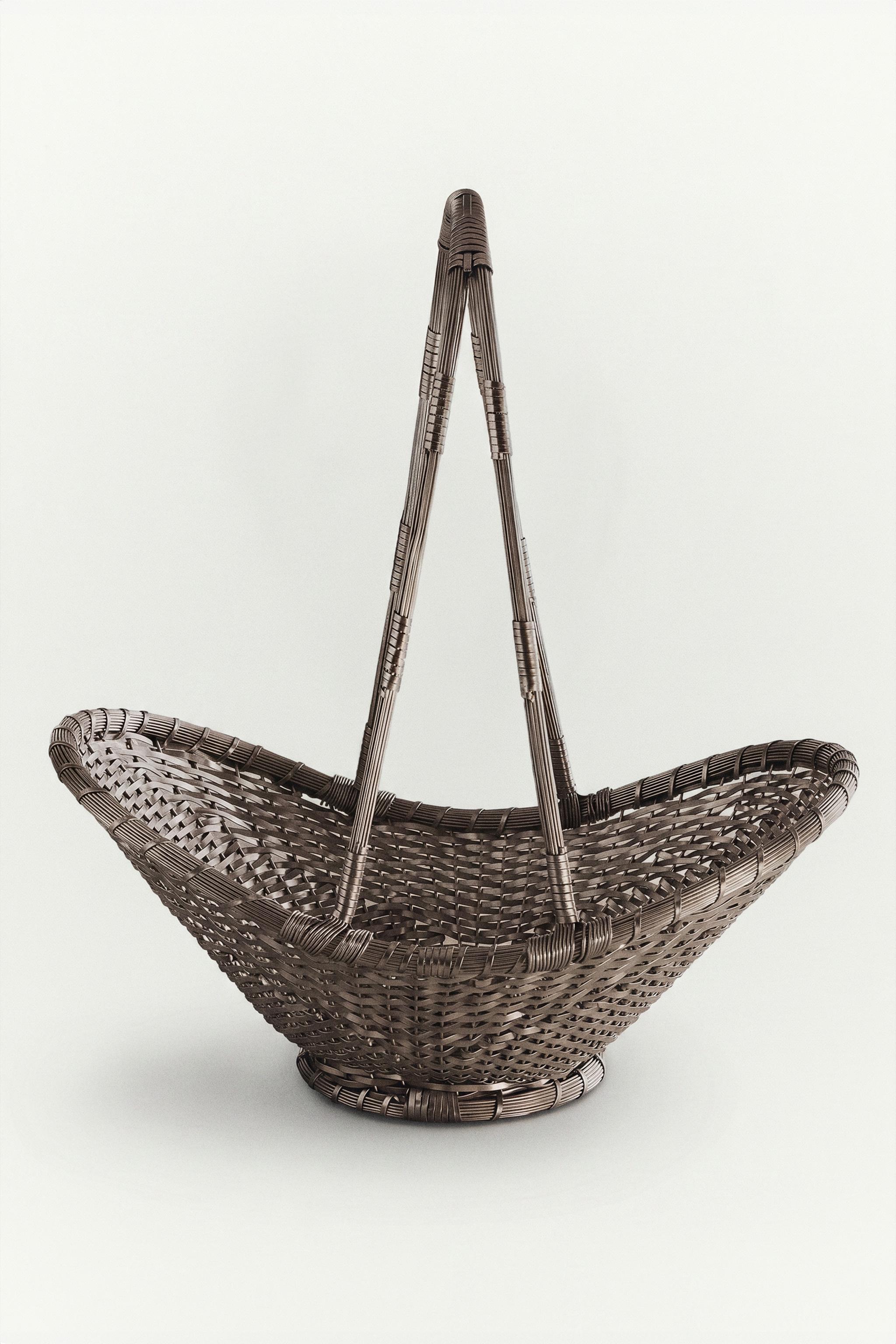 WOVEN METAL BASKET HIGH I COLIN KING